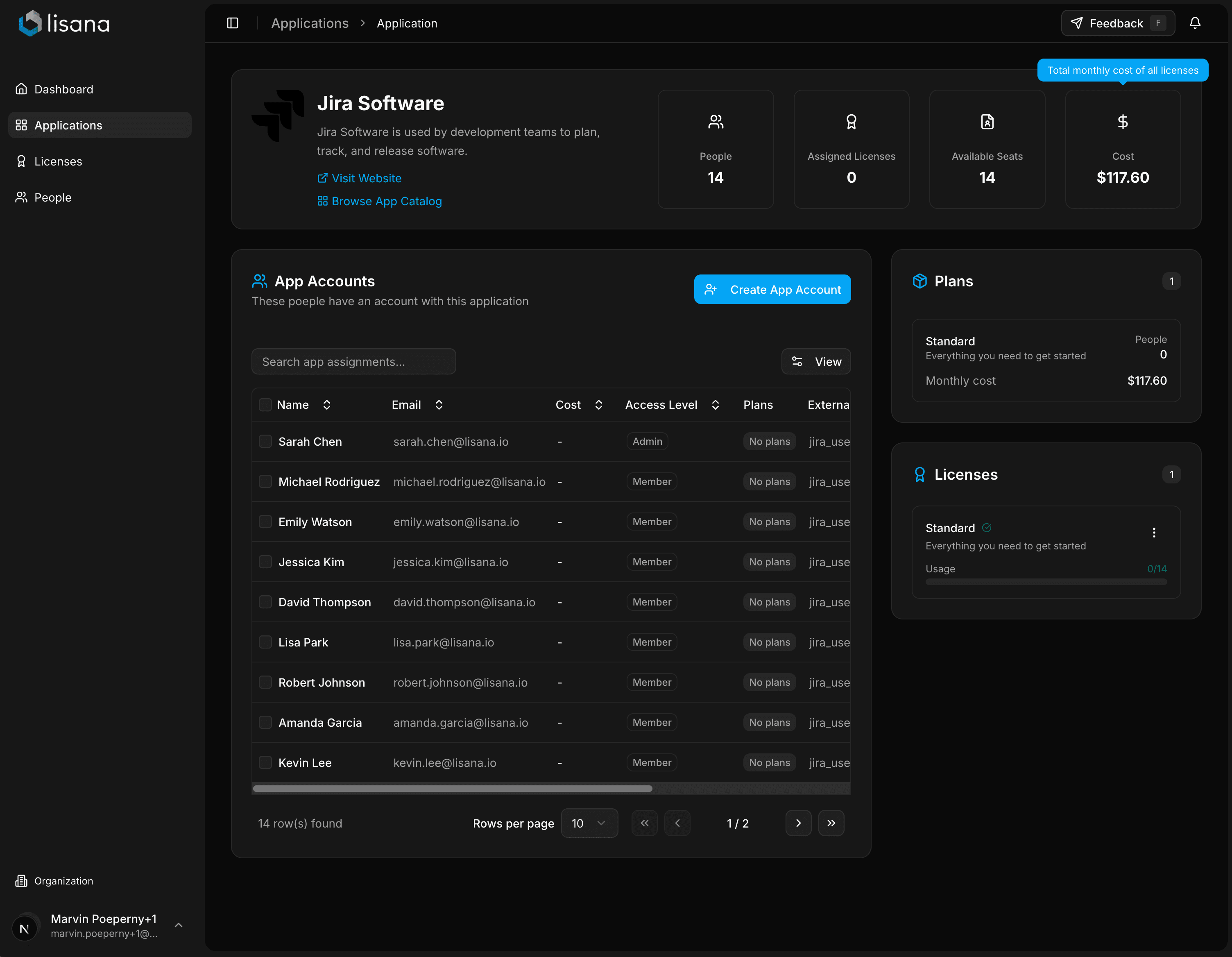 Application usage insights