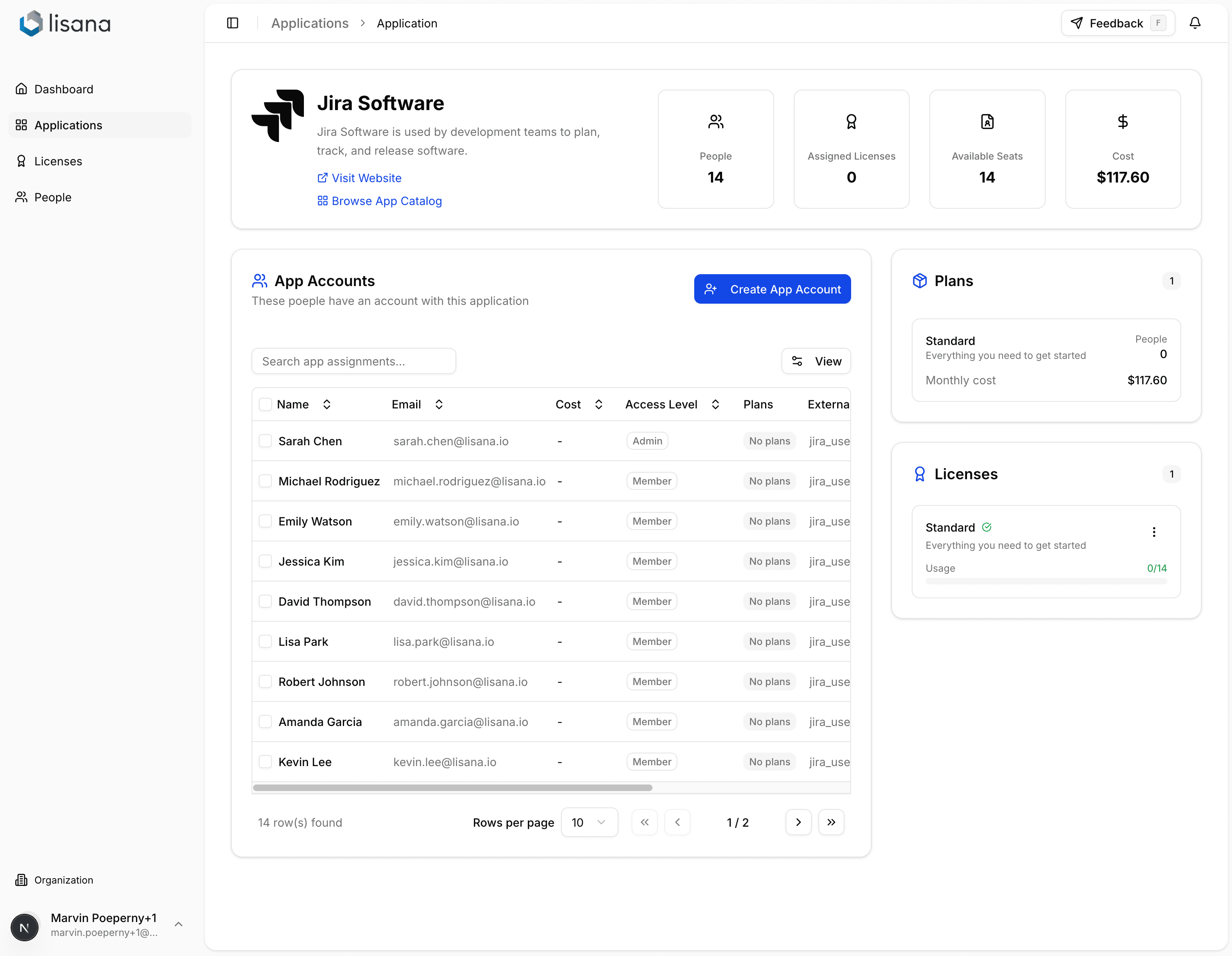 Application usage insights